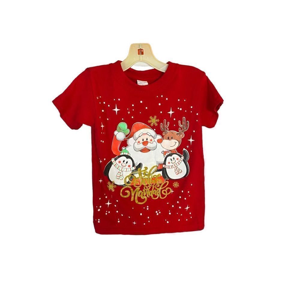 Craft girls, Christmas holiday, Feliz Navidad, short sleeve, Santa Tee 6